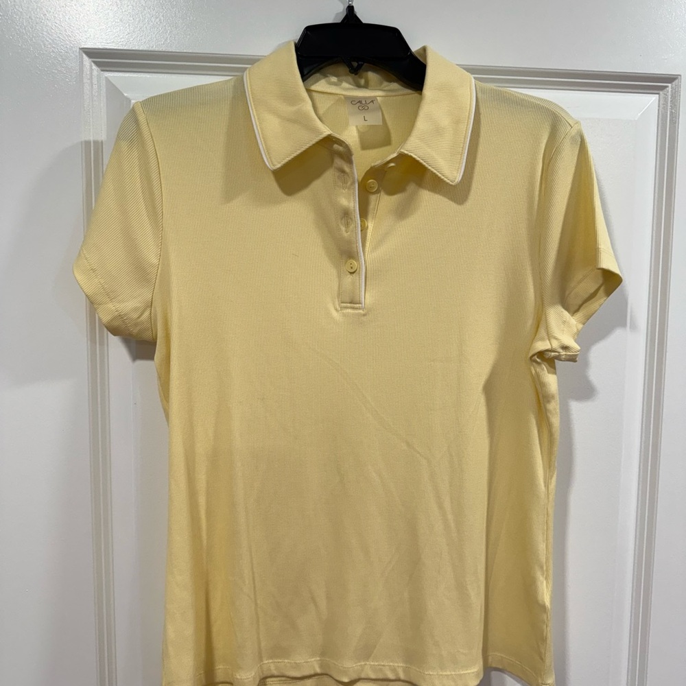 Yellow Calia Golf  Shirt